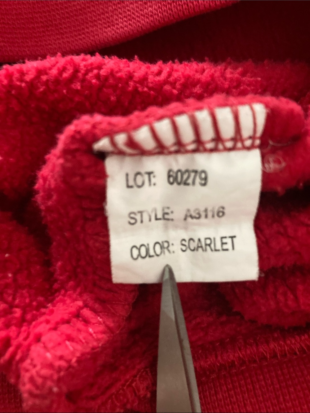 Majestic Georgia red hooded sweatshirt - Picture 5 of 8